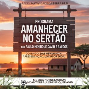 PROGRAMA AMANHECER NO SERTÃO
